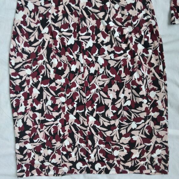 Liz Claiborne Career Floral Dress 3/4 Flutter Sleeve Women's Size M - Picture 12 of 12
